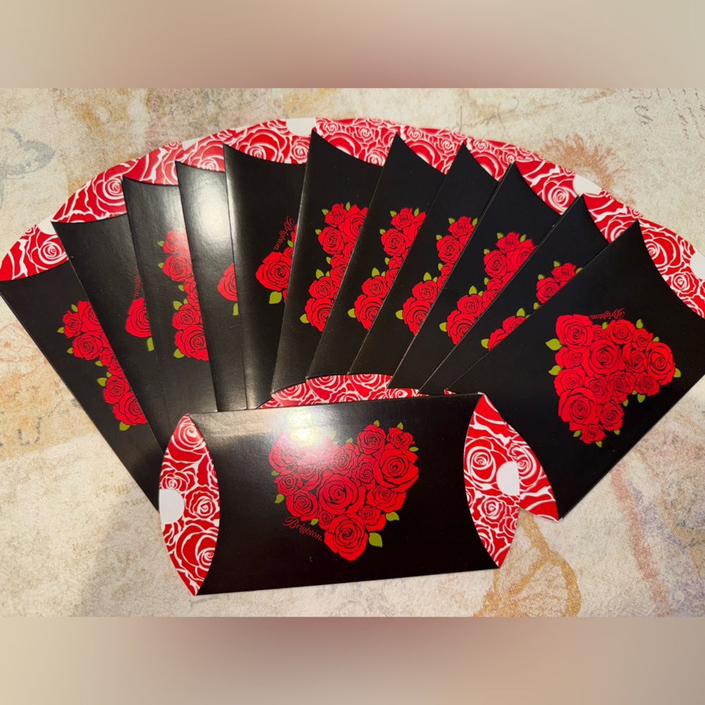 Brighton Black & Red Rose Gift Holders